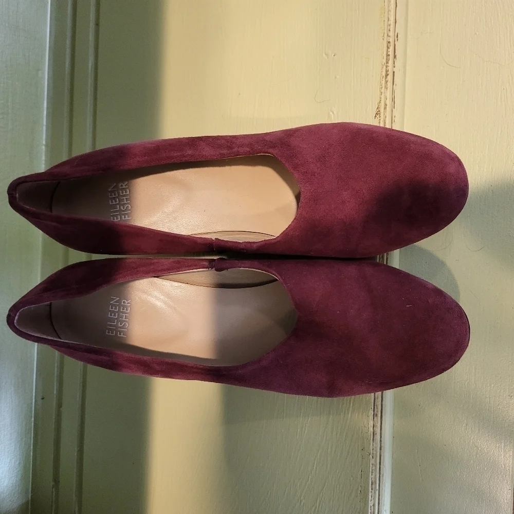 Eileen Fisher Suede Wedges